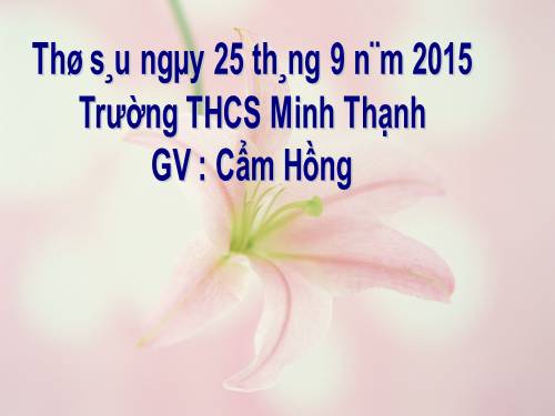 Bài 6. Cảnh ngày xuân