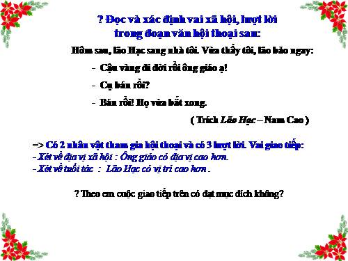 Bài 1. Các phương châm hội thoại