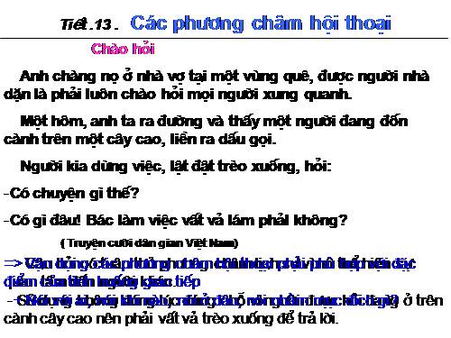Bài 2. Các phương châm hội thoại (tiếp theo)