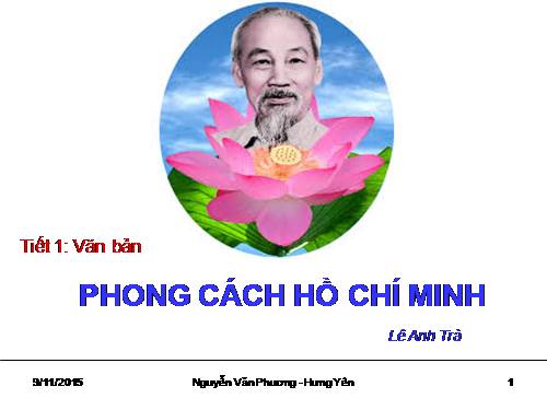Bài 1. Phong cách Hồ Chí Minh