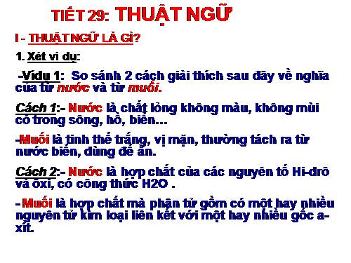 Bài 6. Thuật ngữ