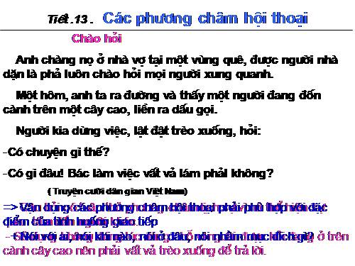 Bài 2. Các phương châm hội thoại (tiếp theo)