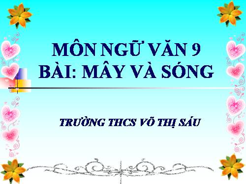 Bài 25. Mây và sóng