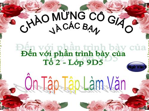 Lớp 9. Tổng kết phần tập làm văn