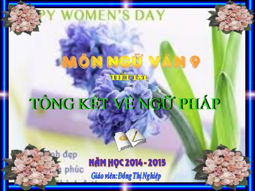 Bài 29. Tổng kết về ngữ pháp