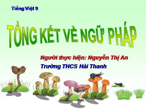 Bài 29. Tổng kết về ngữ pháp