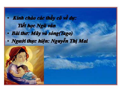 Bài 25. Mây và sóng