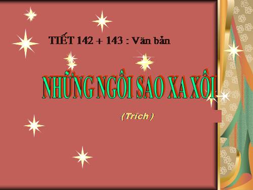 Bài 28. Những ngôi sao xa xôi