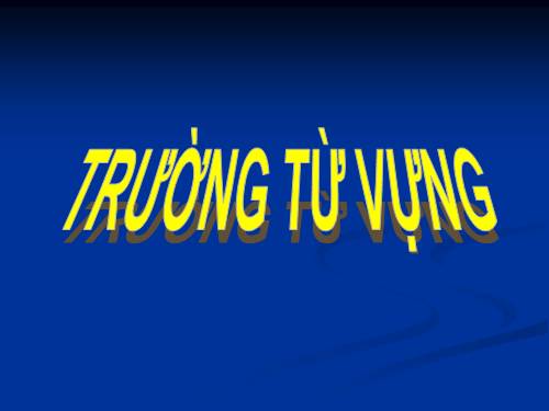 Bài 9. Tổng kết về từ vựng (Từ đơn, từ phức,... từ nhiều nghĩa; Từ đồng âm,... trường từ vựng)