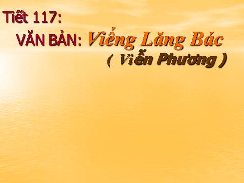 Bài 23. Viếng lăng Bác