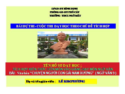 bai du thi tich hop kien thuc lien mon NGU VAN 9