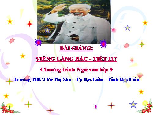 Bài 23. Viếng lăng Bác