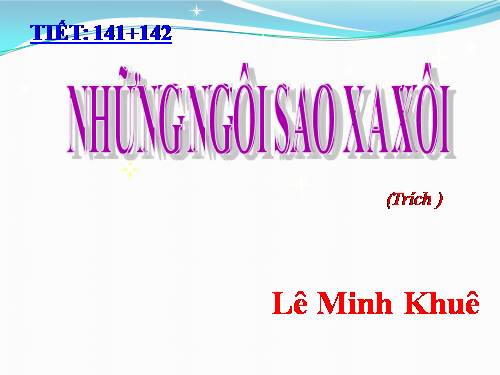 Bài 28. Những ngôi sao xa xôi