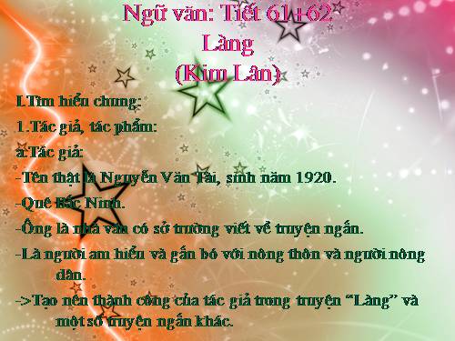 Bài 13. Làng