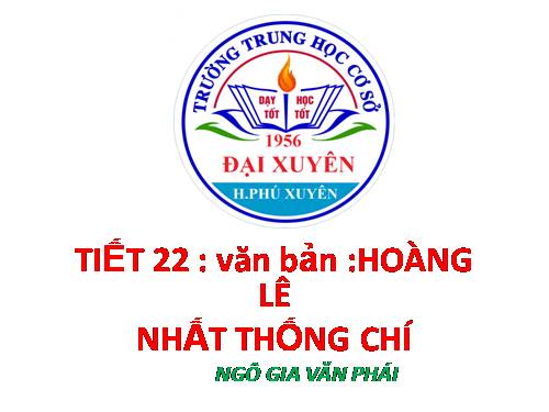 Bài 5. Hoàng Lê nhất thống chí - Hồi thứ mười bốn