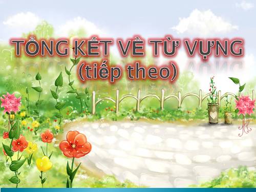 Bài 11. Tổng kết về từ vựng (Từ tượng thanh, tượng hình, một số phép tu từ từ vựng)
