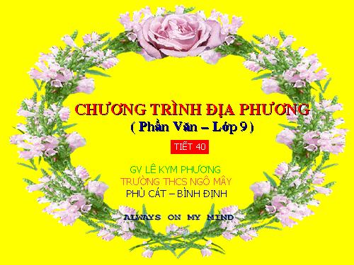 Bài 9. Chương trình địa phương (phần Văn)