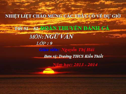 Bài 11. Đoàn thuyền đánh cá