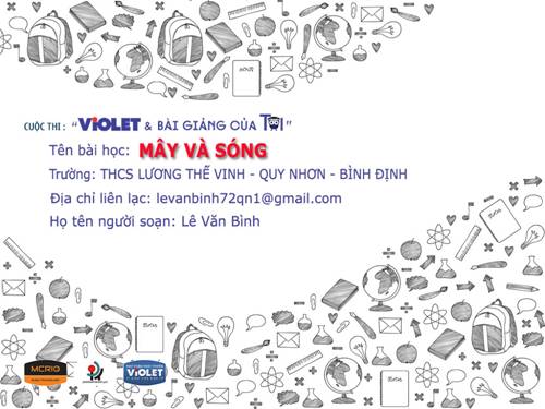 Bài 25. Mây và sóng