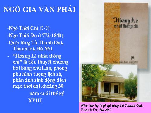 NGÔ GIA VĂN PHÁI