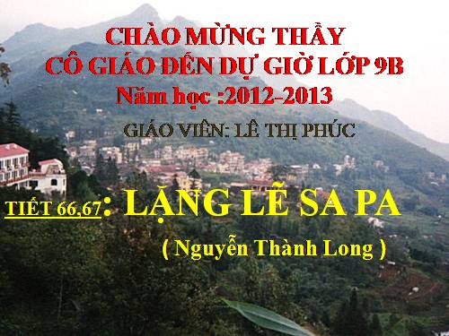 Bài 14. Lặng lẽ Sa Pa