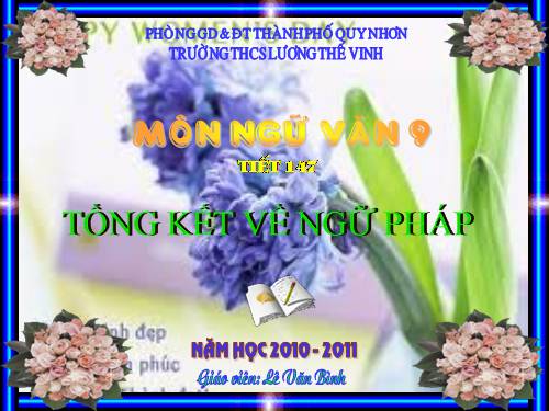 Bài 29. Tổng kết về ngữ pháp