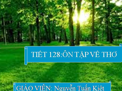 Bài 25. Ôn tập về thơ