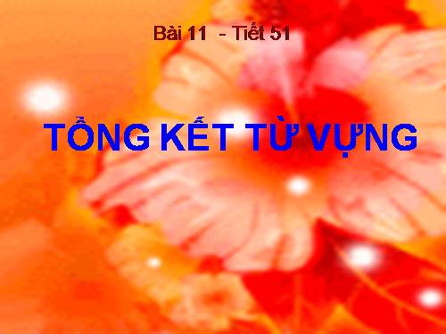Bài 11. Tổng kết về từ vựng (Từ tượng thanh, tượng hình, một số phép tu từ từ vựng)