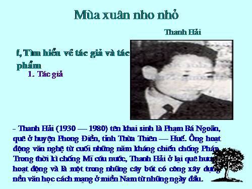 Bài 23. Mùa xuân nho nhỏ