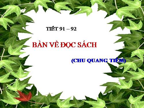 Bài 18. Bàn về đọc sách