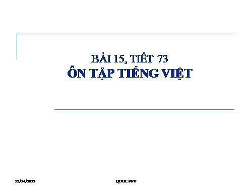 Bài 14. Ôn tập phần Tiếng Việt (Các phương châm hội thoại)