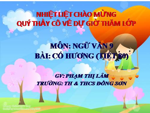 Bài 16. Cố hương