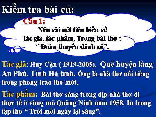 Bài 11. Đoàn thuyền đánh cá
