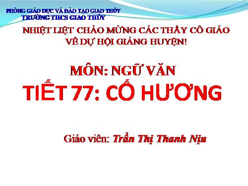 Bài 16. Cố hương