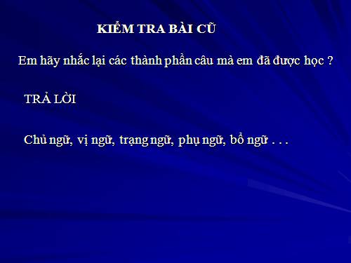 Bài 18. Khởi ngữ