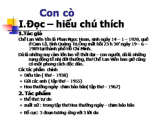 Bài 22. Con cò