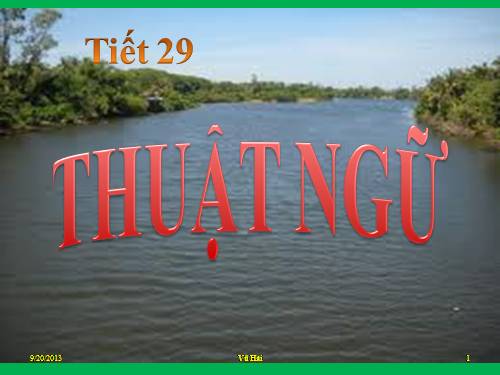 Bài 6. Thuật ngữ