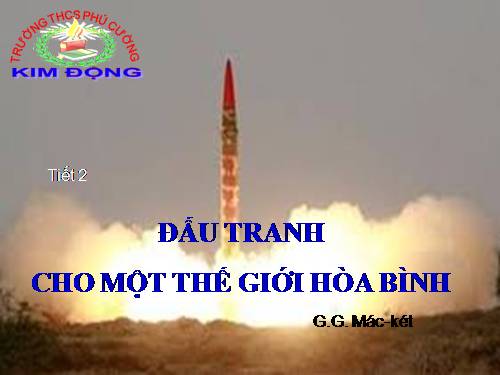 Bài 2. Đấu tranh cho một thế giới hoà bình
