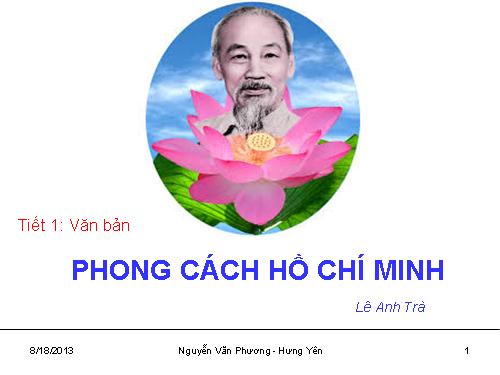 Bài 1. Phong cách Hồ Chí Minh