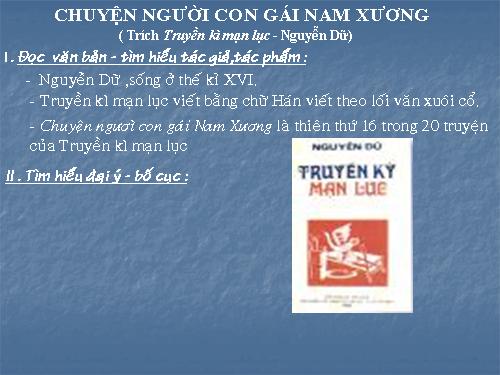 Bài 4. Chuyện người con gái Nam Xương