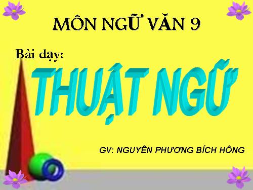 Bài 6. Thuật ngữ