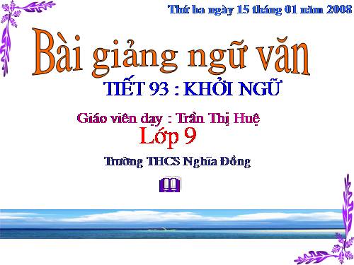 Bài 18. Khởi ngữ