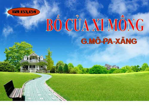 Bài 30. Bố của Xi-mông