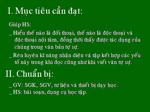 Bài 13. Đối thoại, độc thoại và độc thoại nội tâm trong văn bản tự sự