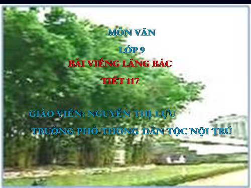 Bài 23. Viếng lăng Bác
