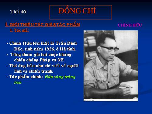 Bài 10. Đồng chí