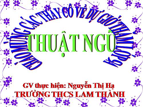 Bài 6. Thuật ngữ