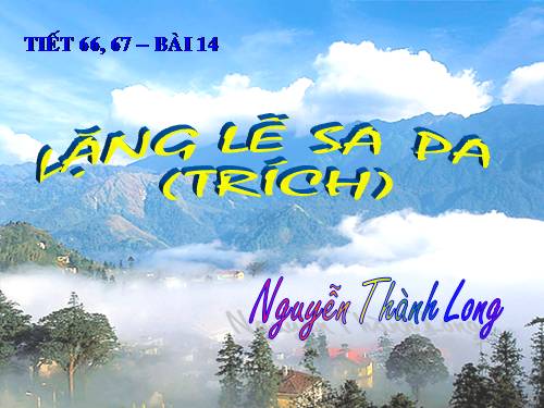 Bài 14. Lặng lẽ Sa Pa
