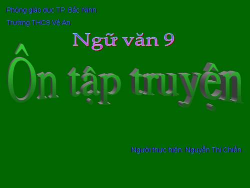 Bài 30. Ôn tập về truyện