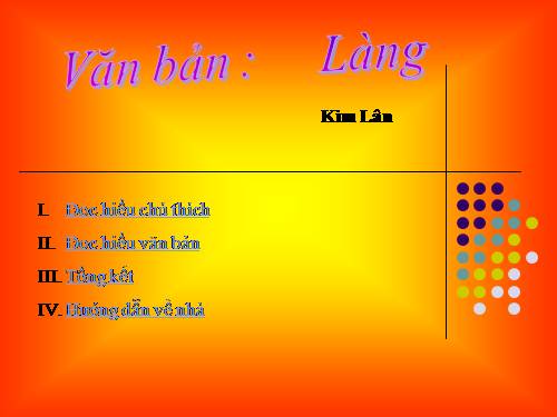 Bài 13. Làng